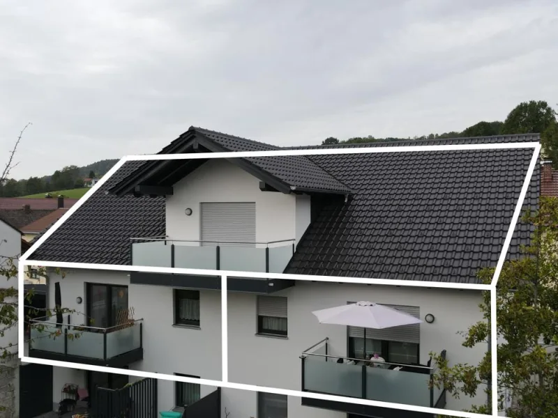  - Wohnung kaufen in Deggendorf / Mietraching - Lukratives Objektpaket aus 4 WE in energieeffizientem MFH, inkl. 2x Carport und 1x Stellplatz
