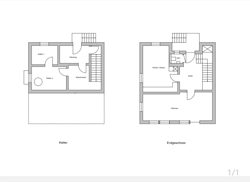 Grundriss KG + EG