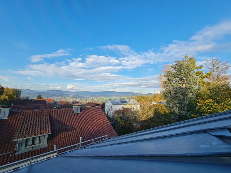 Aussicht vom Dachfenster