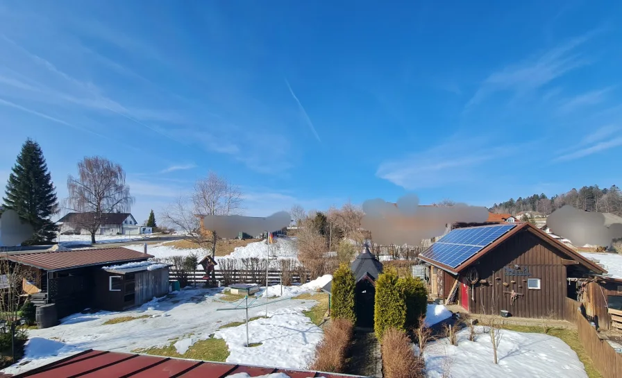 Blick vom Balkon