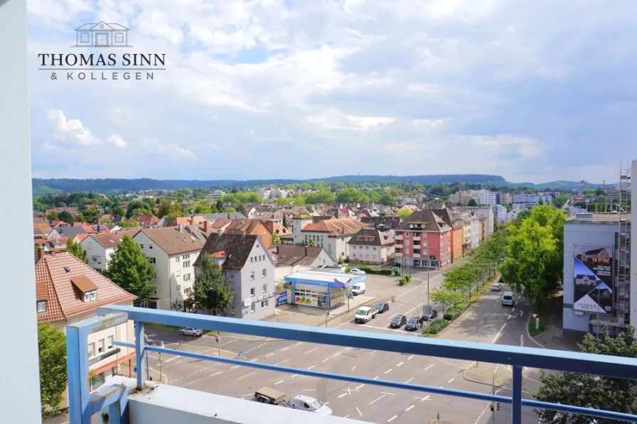 Aussicht vom Balkon