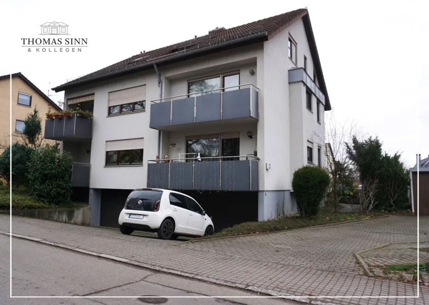 Außenansicht - Wohnung kaufen in Heilbronn - Gepflegte, vermietete 2-Zimmer-Wohnung mit Balkon und Garage