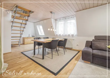 Titelbild mit Rahmen - Stilvoll wohnen - Wohnung kaufen in Heilbronn - WUNDERBAR AUFGETEILTE 3,5-4 ZIMMER DG-MAISONETTEWOHNUNG IN URBANER STADTLAGE