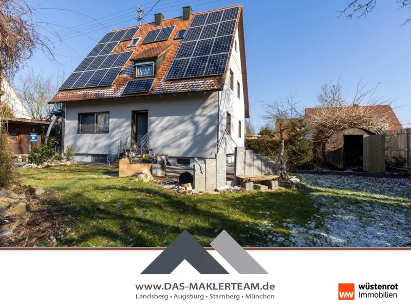 Kleines Haus für die Zukunft - Haus kaufen in Augsburg - Verkauf mit Nießbrauch - Vielseitiges EFH / 2 FH mit PV-Anlage