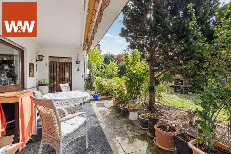 Terrasse im UG - Haus kaufen in Friesenheim - ***Reserviert*** Wunderbar residieren mit top Aussicht!