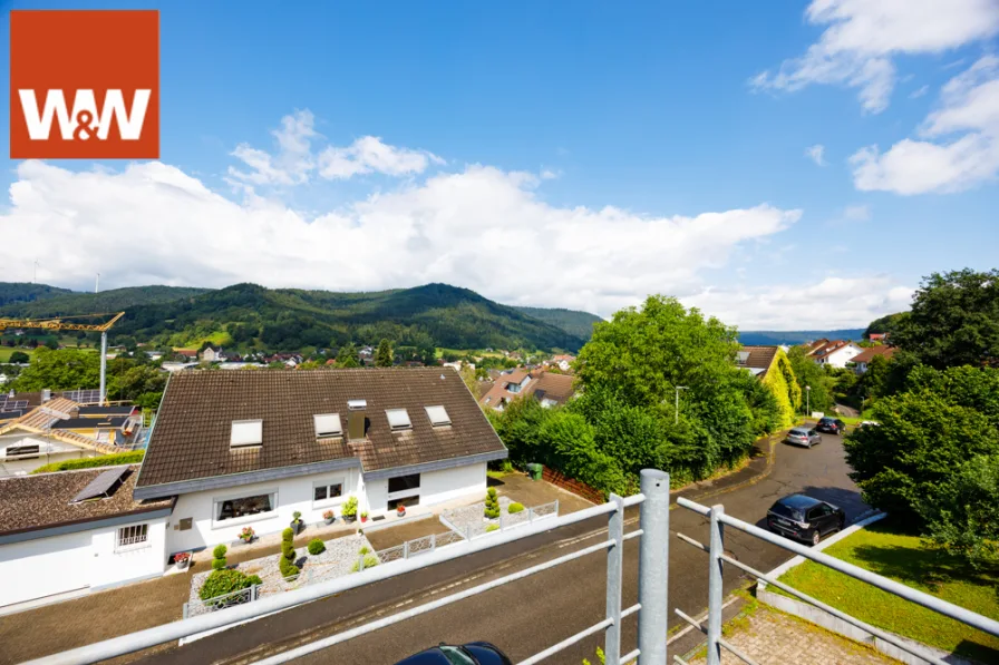 Ausblick vom Balkon