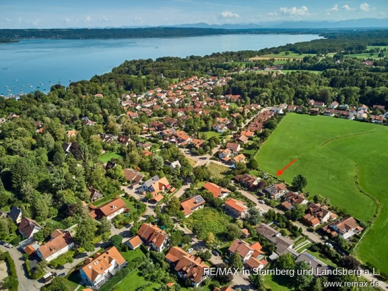 Lage zum Ammersee - Haus kaufen in Utting am Ammersee - See- und naturnah - Haus am Ortsrand