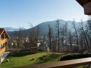 Balkon mit Blick auf Immenstadt und Allgäuer Hochalpen