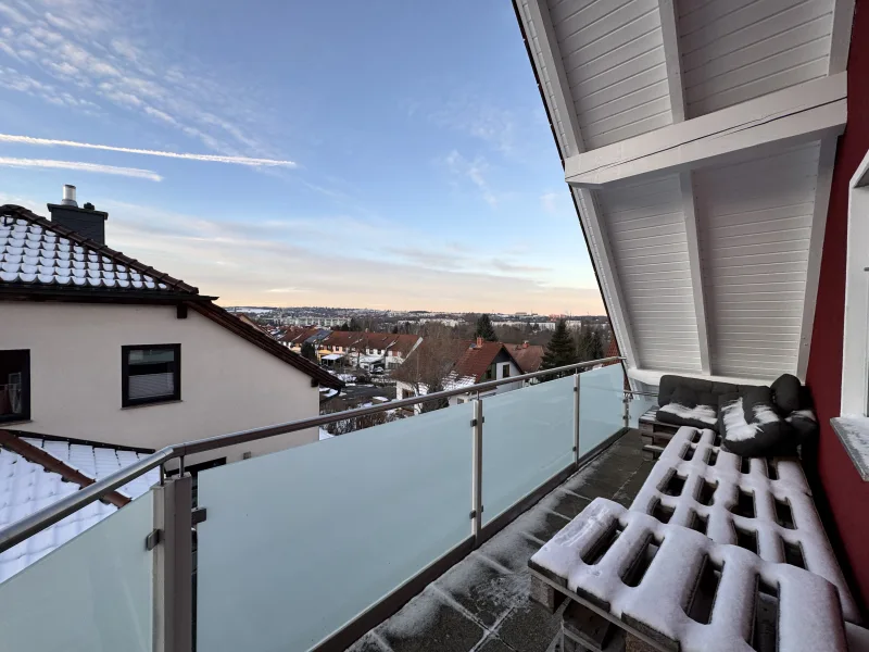 Weitblick vom Balkon