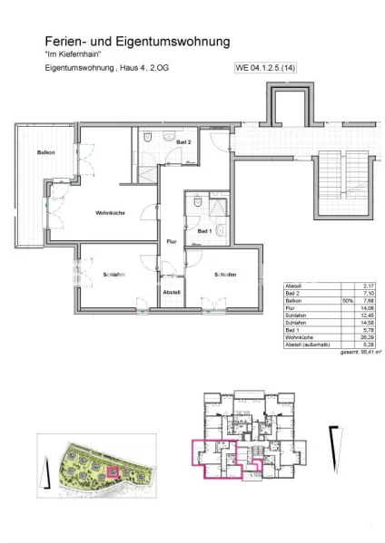 Wohnung 14 Haus 4, 2. Obergeschoss