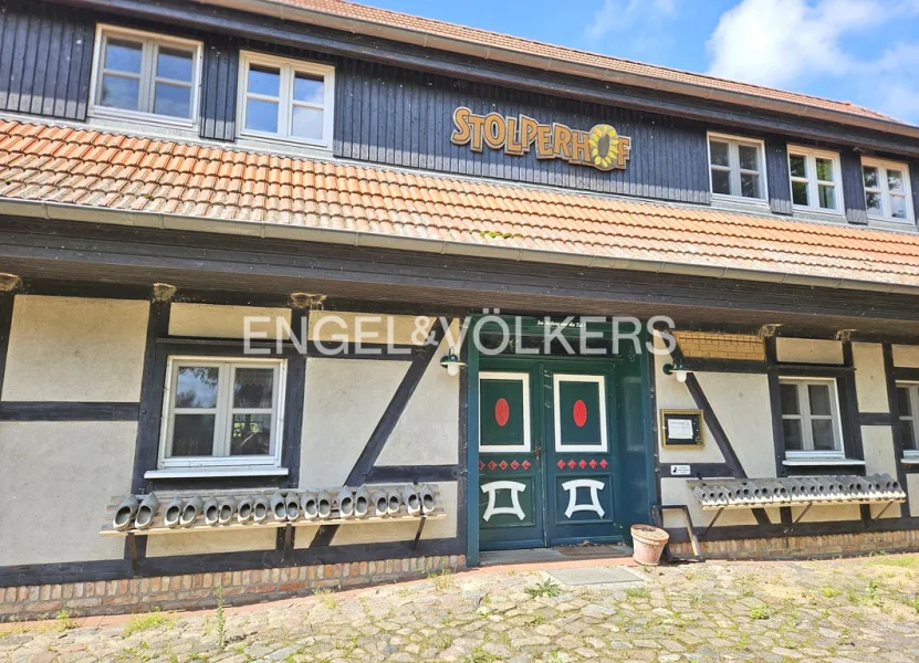 Eingang Pension "Stolper Hof"