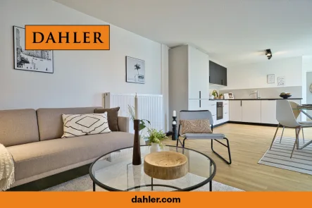  - Wohnung kaufen in Wettenberg / Wißmar - Easy Living  - Zwei Zimmer Apartment mit Küche und Dachterrasse