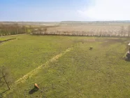 Vogelperspektive - Weitblick über Felder und Wiesen