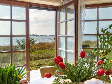 Panorama Schleiblick - Haus kaufen in Kappeln - Villa auf Traumgrundstück in erster Reihe           zur Schlei mit Blick auf Arnis