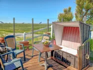 Terrasse mit dem Blick zur Nordsee