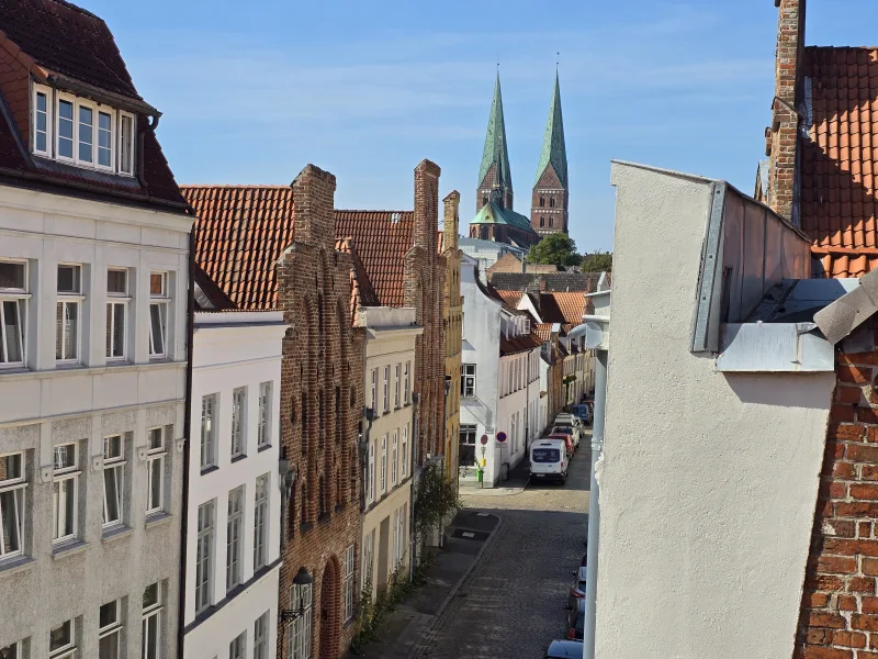 Ausblick über die Dächer Lübecks