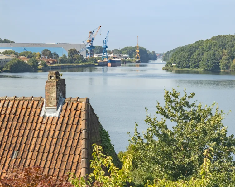 Blick auf den Nord-Ostsee Kanal