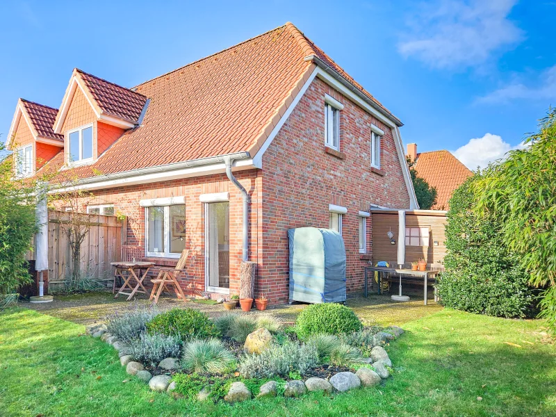 Außenansicht - Haus kaufen in St. Peter-Ording - Ruhe | Natur | Ferienvermietung -                                                                                      Attraktives Reihenendhaus in SPO