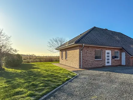 Haushälfte mit Garten in Ausrichtung Süd-Ost - Haus mieten in Uelvesbüll - Ebenerdiges Wohnen auf dem Lande