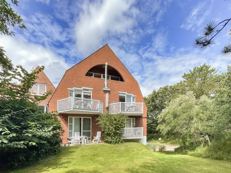 Gartenansicht - Wohnung kaufen in Sankt Peter-Ording - Ruhige Ferienwohnung nicht weit zum Meer