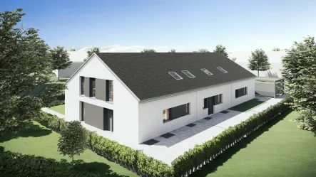 Ansicht Eingangsseite - Haus kaufen in Gäufelden-Öschelbronn - Familienhaus mit viel Fläche und Garten