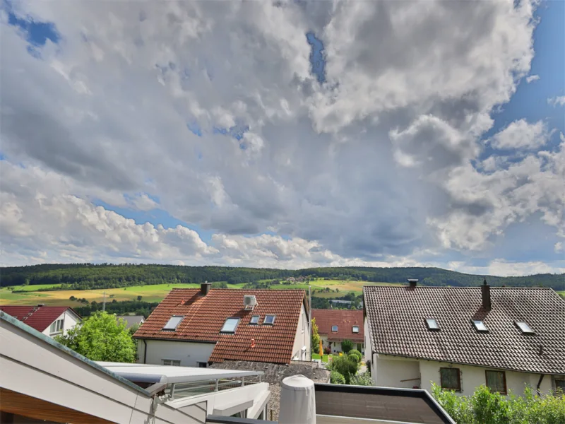 Fantastische Aussicht von der Dachterrasse