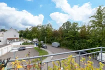 Ausblick vom Balkon in die Nachbarschaft