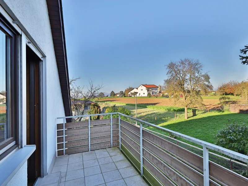 Balkon mit Blick ins Grüne