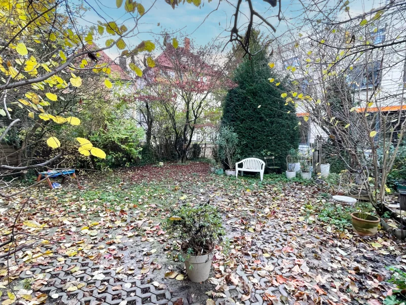 Gemeinschaftsgarten hinter dem Haus