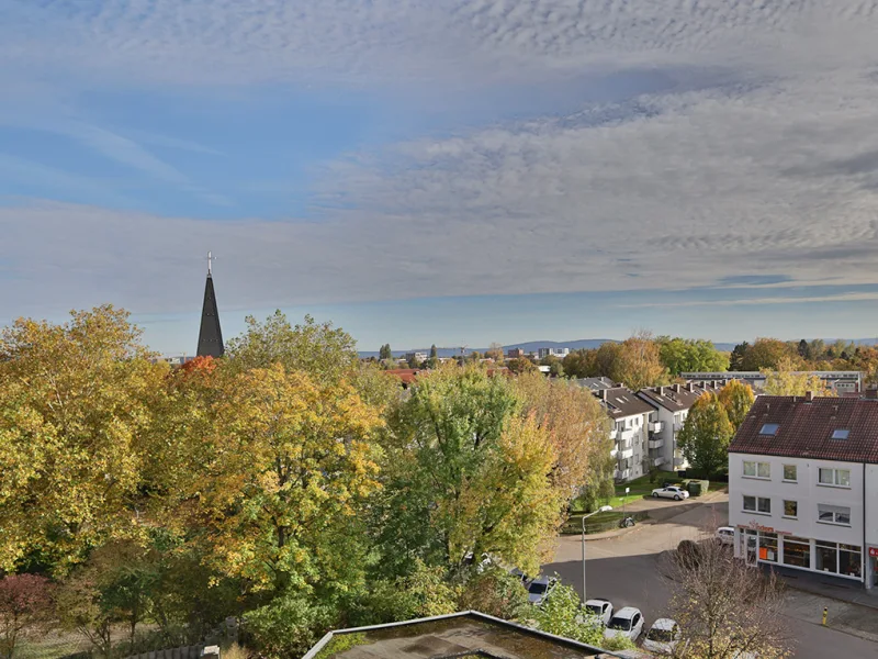 Schöne Aussicht vom Balkon