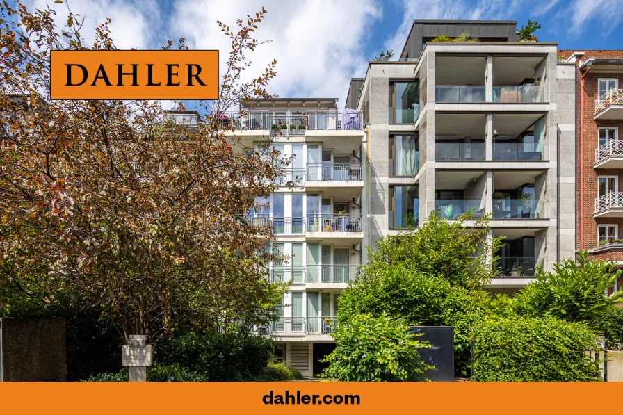 Außenansicht - Wohnung kaufen in Hamburg - Moderne, helle Wohnung mit umlaufendem Balkon