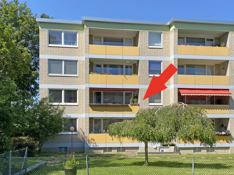  - Wohnung kaufen in Hildesheim - Eigentumswohnung in Ochtersum, 1. Etage  ruhige Lage, 2 Balkone, Garage