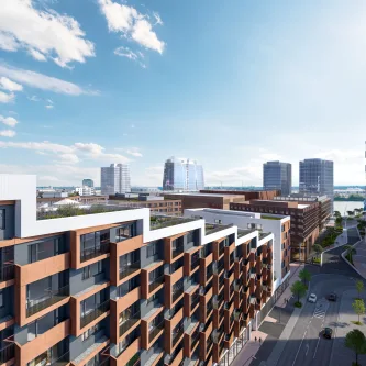 Außenvisualisierung  - Wohnung kaufen in HafenCity, Hamburg - Studioappartment mit hochwertiger Ausstattung im Neubauprojekt Eleven Decks