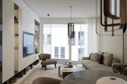 Zimmer Visualisierung  - Wohnung kaufen in Hamburg - Außergewöhnliches Zwei-Zimmer-Apartment im Luxustower "TheLyte"