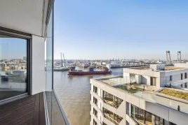 Bild der Immobilie: Exklusive Zwei-Zimmer-Wohnung mit Blick über die Dächer der HafenCity: Luxustower The Crown