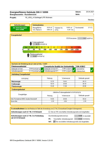 Vorläufiger Energieausweis