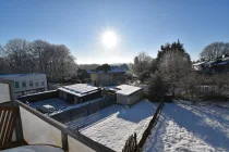 Blick vom Balkon Winter