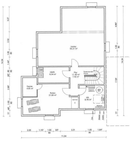 Grundriss Kellergeschoss