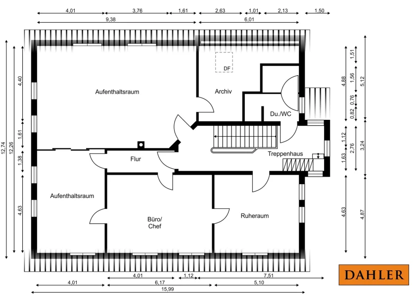 Grundriss Obergeschoss