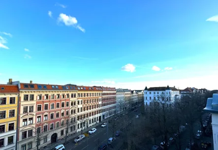 Blick von der Loggia - Wohnung kaufen in Leipzig - Ihr neuer Blick über Schleußig - 3-Zimmer-Wohnung mit Loggia