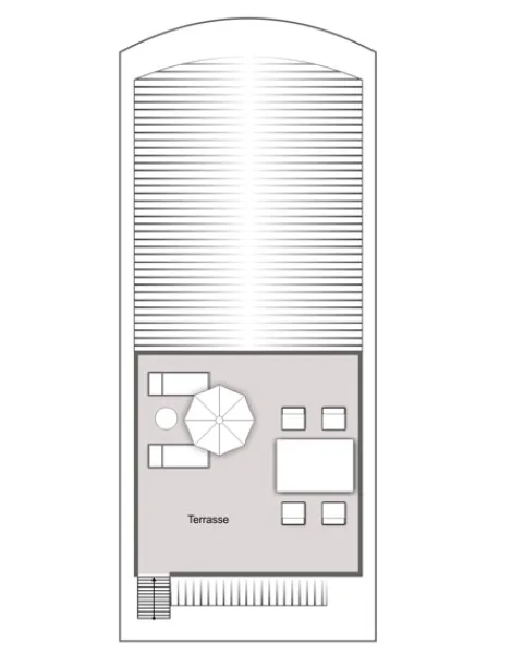 Grundriss Dachterrasse