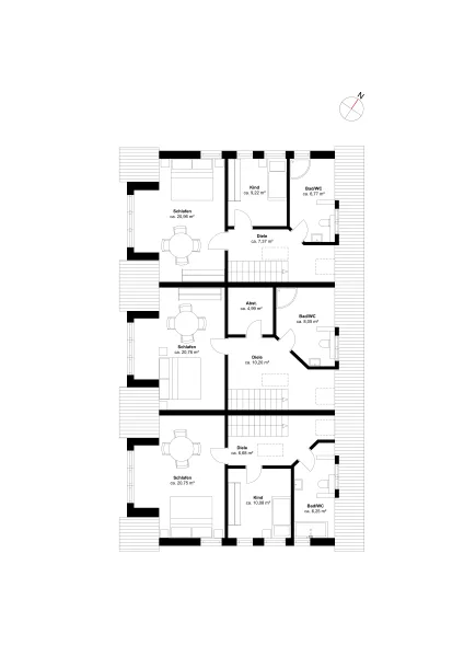 Dachgeschoss Mehrfamilienhaus