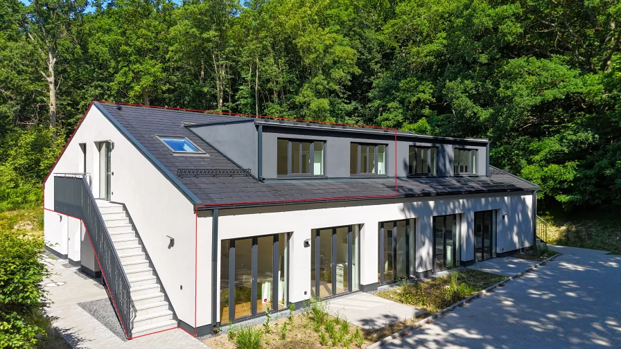  - Wohnung kaufen in Ostseebad Binz - 6-Zimmer-Wohnung mit Blick ins Grüne im Ostseebad Binz auf Rügen