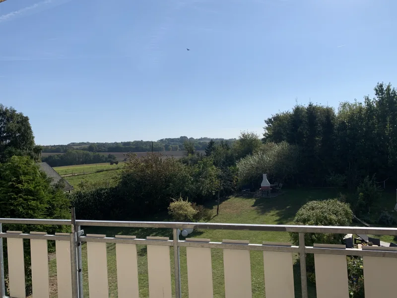 Aussicht vom Balkon der Ferienwohnung