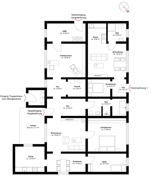 Mehrfamilienhaus Erdgeschoss