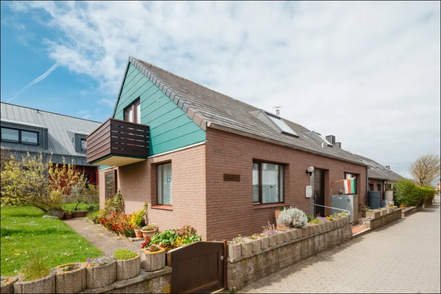 Außenaufnahme - Haus kaufen in Helgoland - Helgoland: Inselhaus auf schönem Eckgrundstück