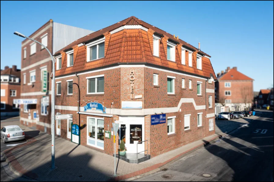 Außenansicht - Haus kaufen in Emden - Willkommen in Emden! Hotel Garni mit 13 Zimmern in Top Lage