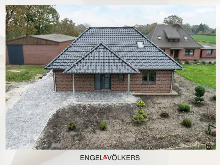  - Haus mieten in Wiesmoor - NEUBAU - Bungalow mit Carport