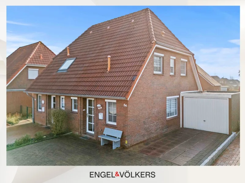  - Haus kaufen in Norden-Norddeich - Norddeich: Doppelhaushälfte mit Garage in ruhiger Lage