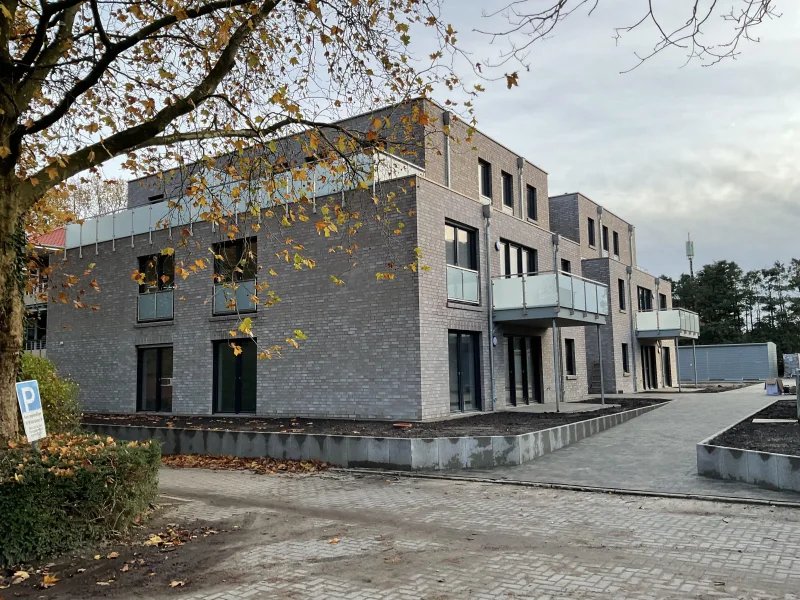 Hofansicht - Wohnung kaufen in Badbergen - OG-Wohnung im KFW 40 EE Standard zum Top-Preis im Zentrum der Gemeinde Badbergen
